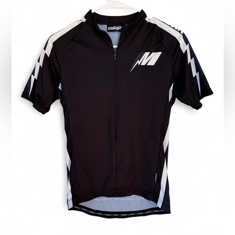 Maloja Black and White Cycling Jersey